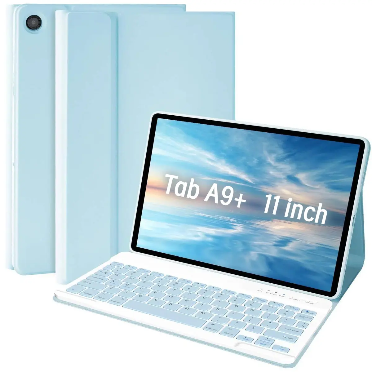 MMK Keyboard Case for Samsung Galaxy Tab A11+ / A9+ Plus 11inch | Blue, Detachable Keyboard, Long Battery - main product image