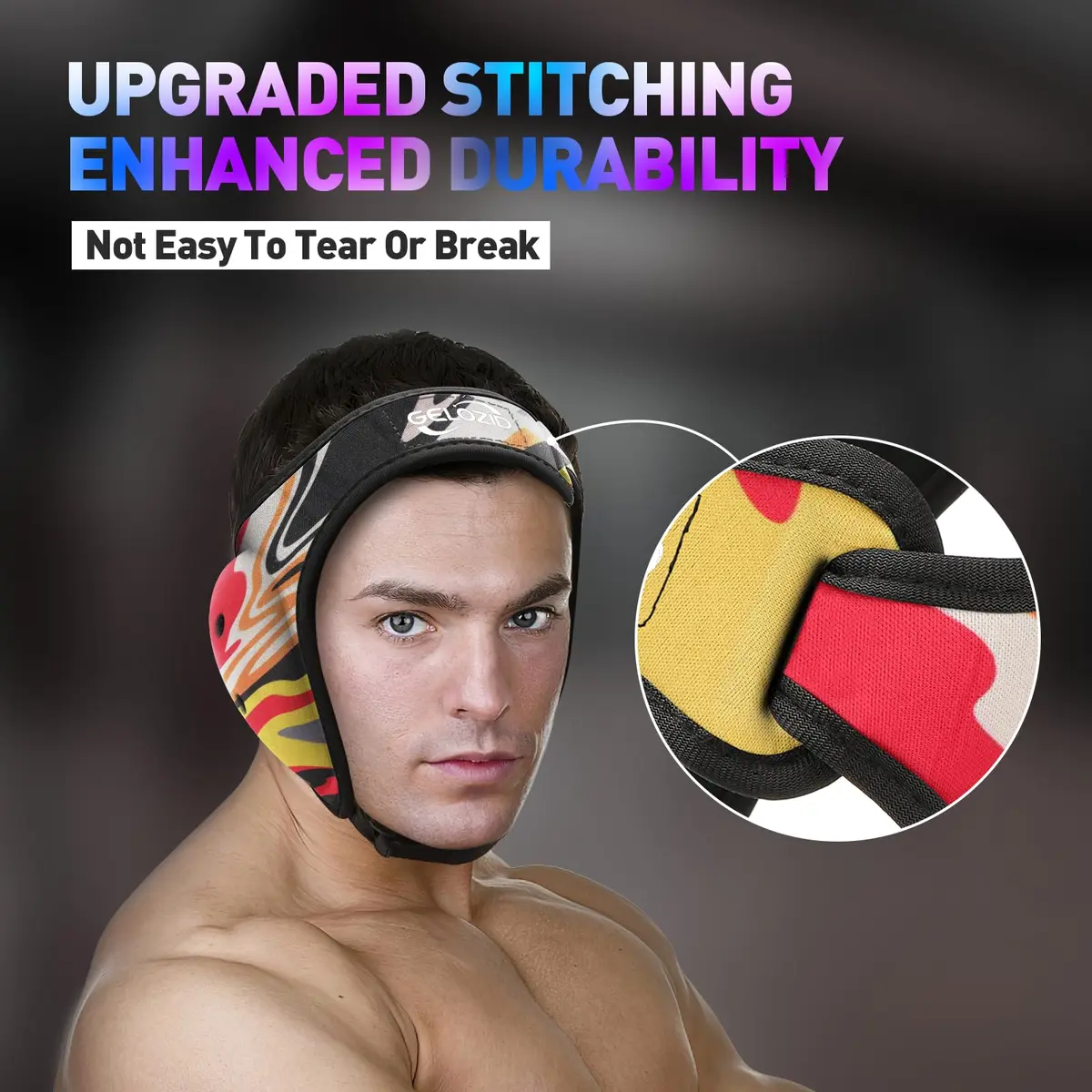 Gelozid Impact Protection Gear Wrestling Headgear Large | Impact & Cauliflower Ear Shield - view 3