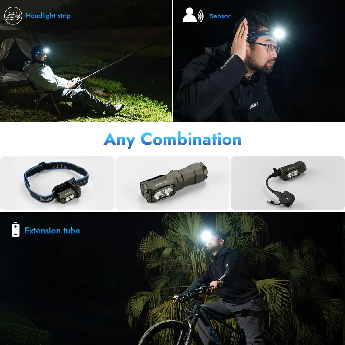 WUBEN E7 1800 Lumen Mini Flashlight with Magnet | Super Bright 6 Modes EDC Flashlight, IP68 Waterproof, Type-C LED - view 5