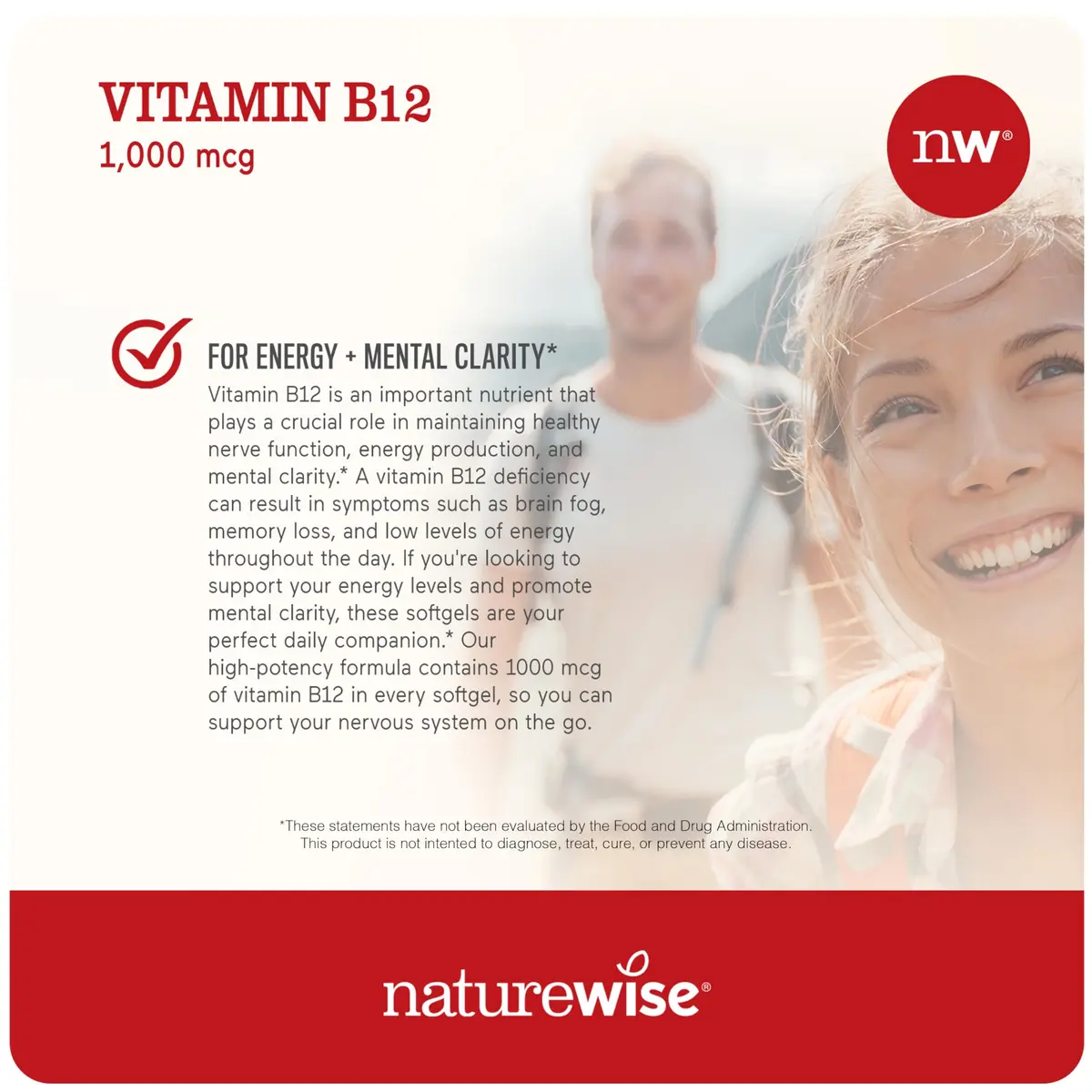 NatureWise Vitamin D3 5000 IU + B12 1000 mcg Softgels (90 Count) | Supports Energy, Clarity & Immunity - view 5