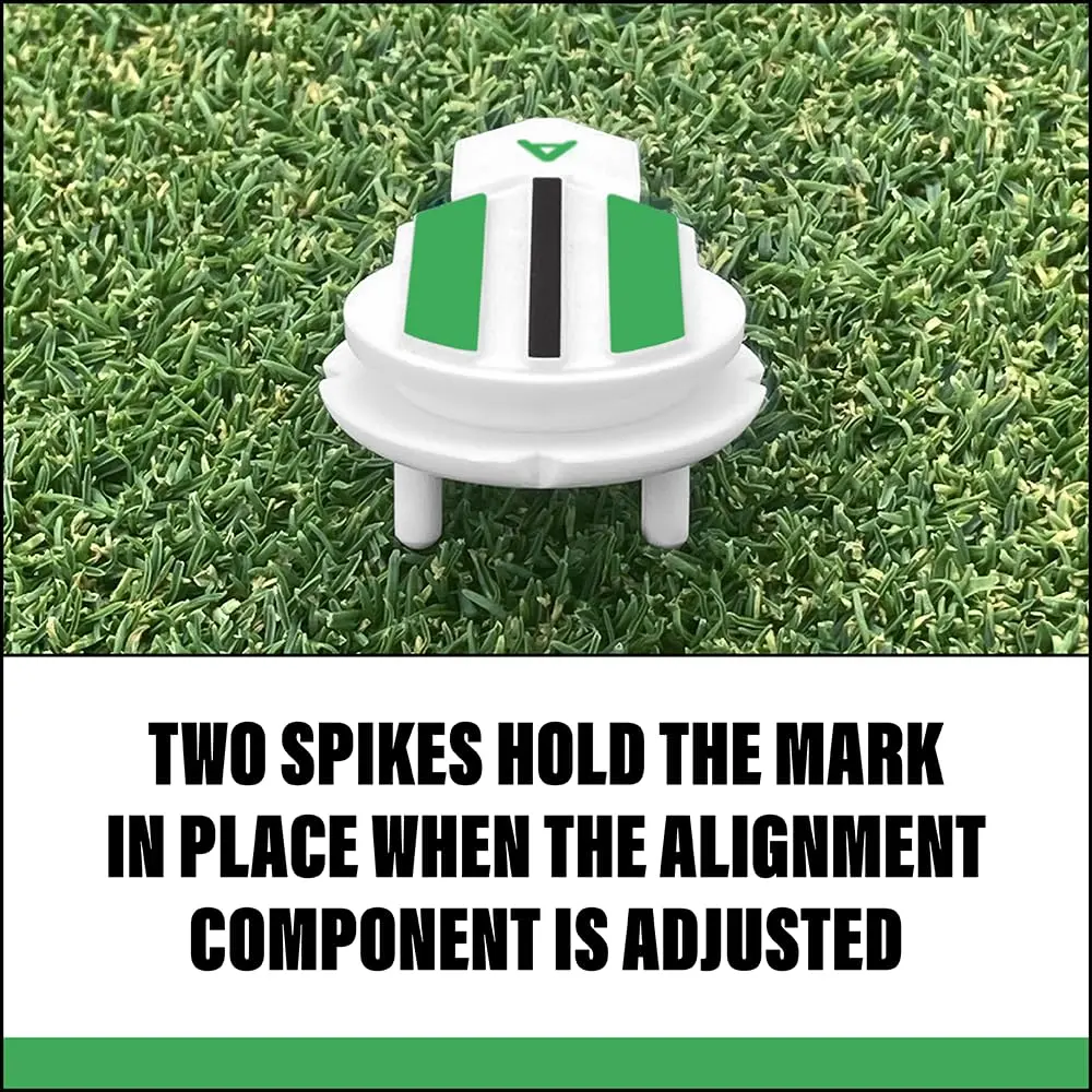 Alignment Ball Mark Green Golf Ball Marker with 360° Rotating Aim Aid | USGA Compliant - view 5
