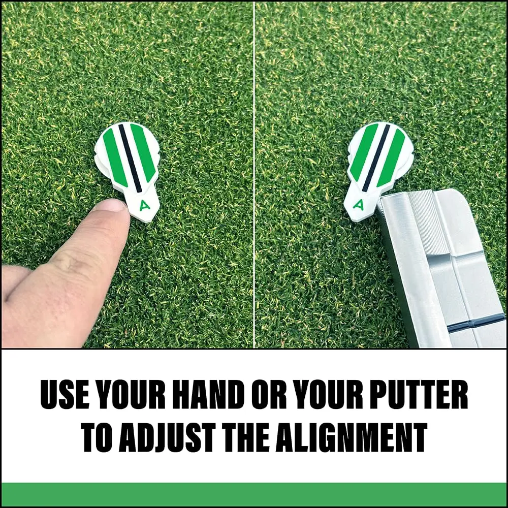 Alignment Ball Mark Green Golf Ball Marker with 360° Rotating Aim Aid | USGA Compliant - view 7