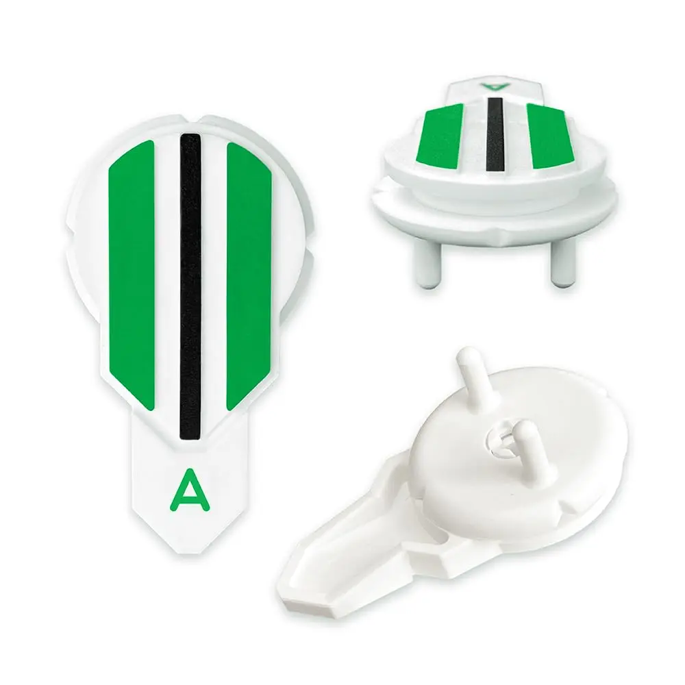 Alignment Ball Mark Green Golf Ball Marker with 360° Rotating Aim Aid | USGA Compliant - view 2
