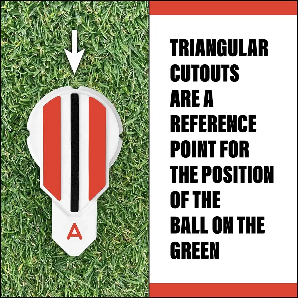 Alignment Ball Mark Red Golf Club Putting Alignment Aid Tool | USGA Compliant - view 6