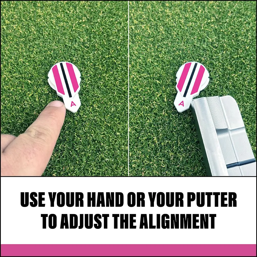 Alignment Ball Mark Pink Golf Ball Marker with 360° Rotating Alignment Aid | USGA Compliant - view 7