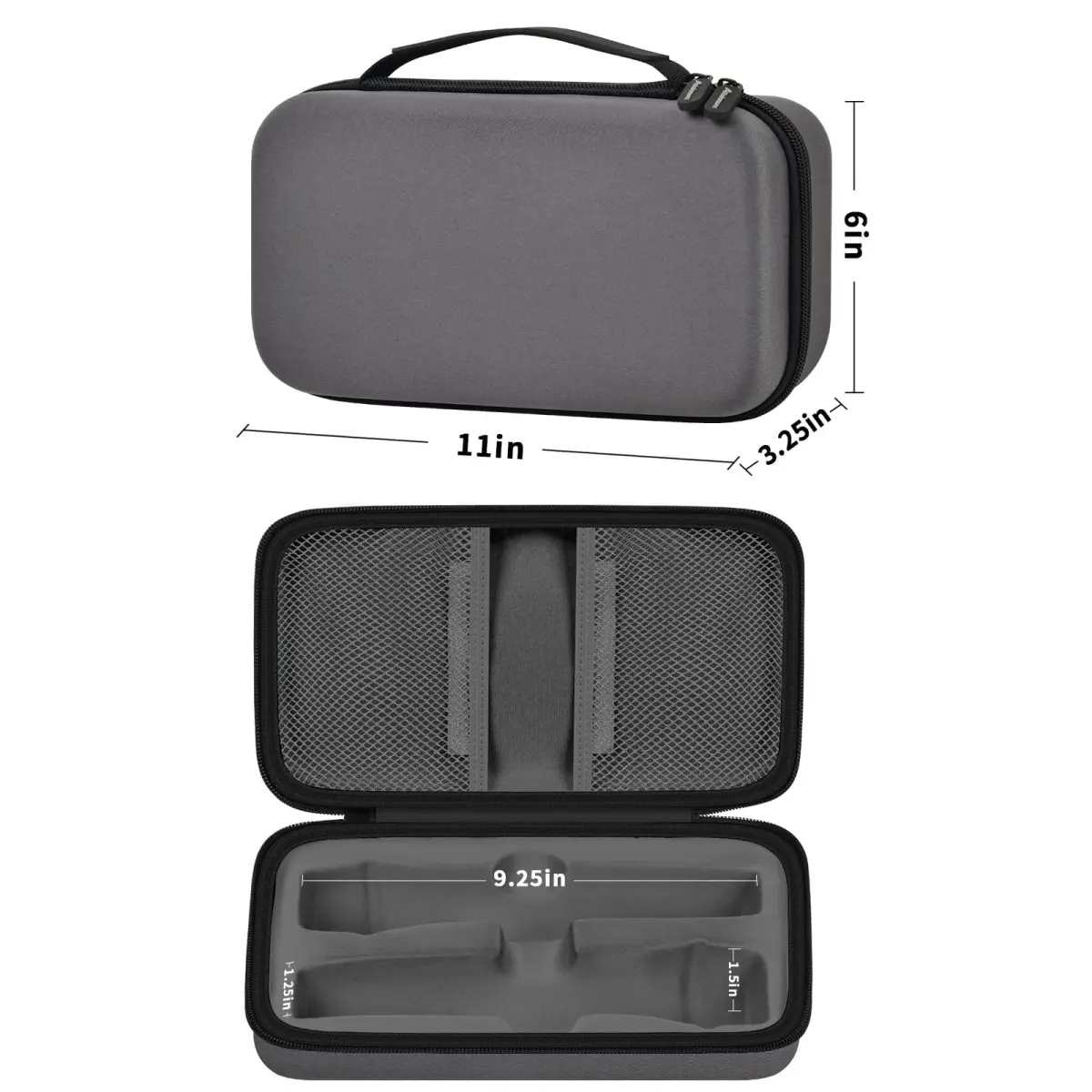 Againmore EVA Microphone Case for JBL PartyBox Mic & Two Mic System, 27.9cm (11") | Protects Wireless Mics & Accessories - view 5