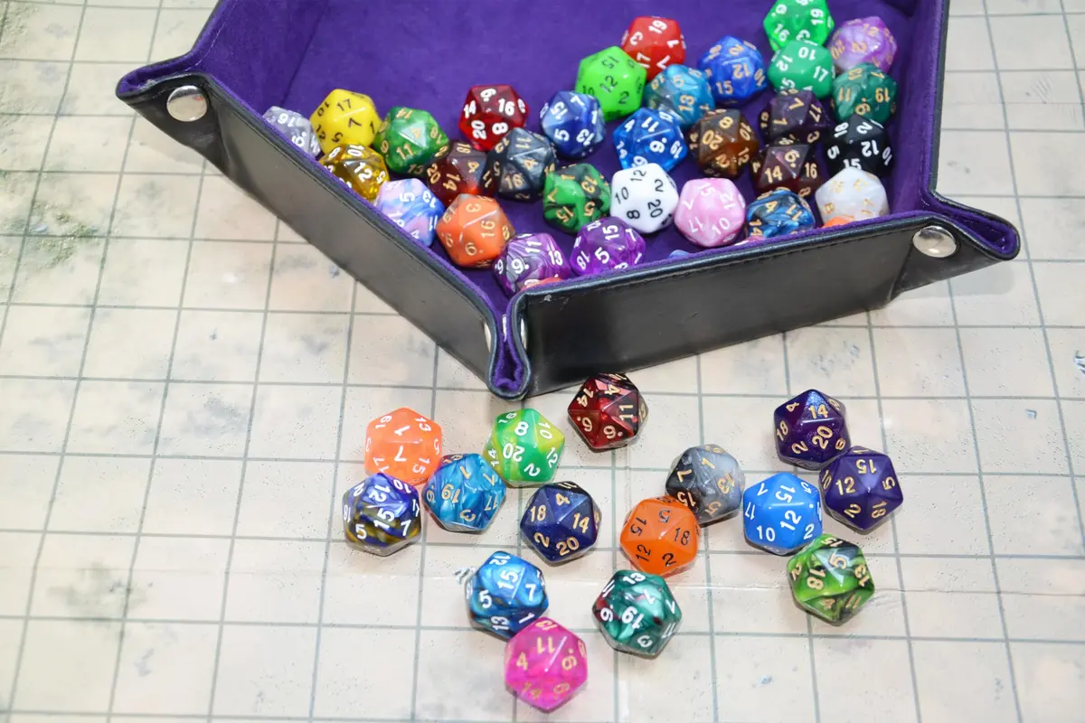 SmartDealsPro 50-Pack D20 Dice 22mm (0.86 inches) | Bulk Polyhedral Dice Set for RPGs - view 7