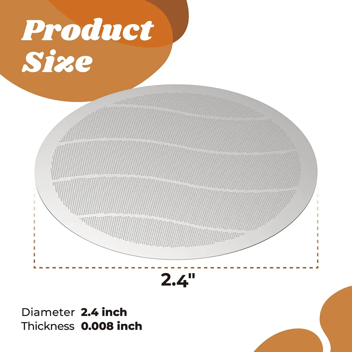 Xinafan Reusable Coffee Filter for AeroPress Original Go Clear 6.2 cm (2.44 in) | Full-Bodied Coffee, Eco-Friendly - view 2