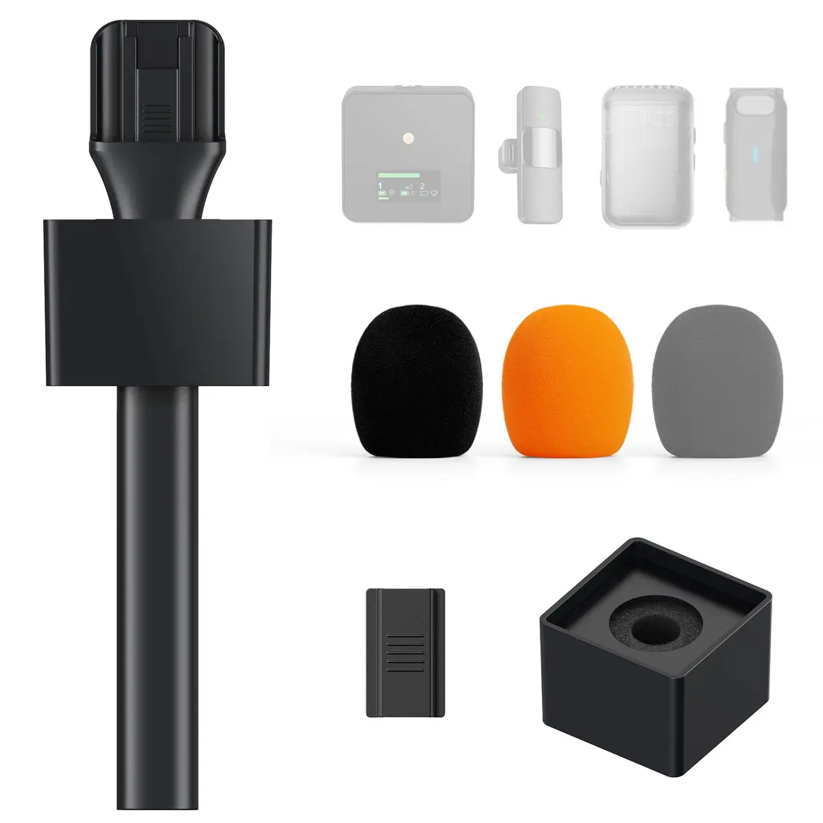 TONOR TP20 Handheld Adaptor for Wireless Microphones & Lavalier Mics | 1-Pack Set - main product image