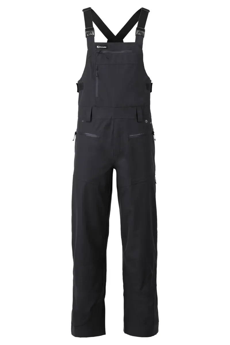 Flylow Firebird Waterproof Ski Bib Pants - Black - M | All-Mountain Waterproof Breathable Ski Pants - main product image