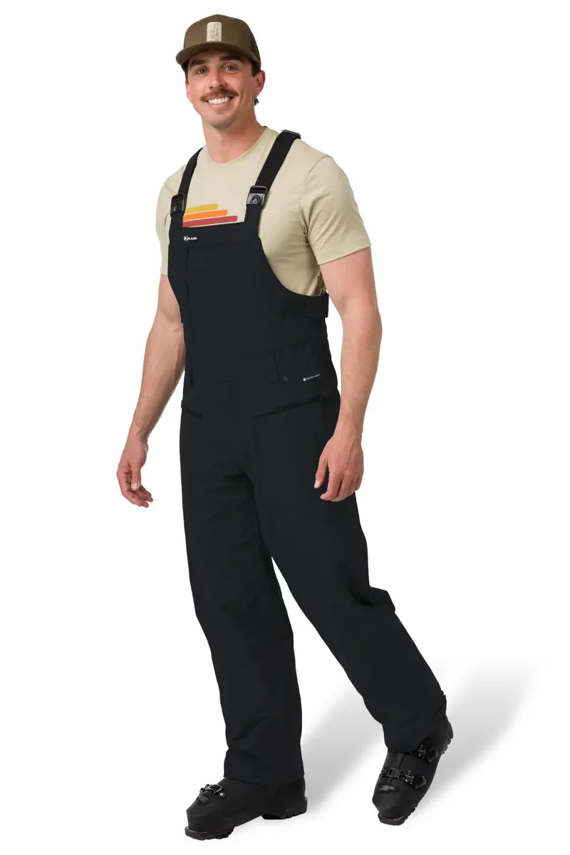 Flylow Firebird Waterproof Ski Bib Pants - Black - M | All-Mountain Waterproof Breathable Ski Pants - view 2
