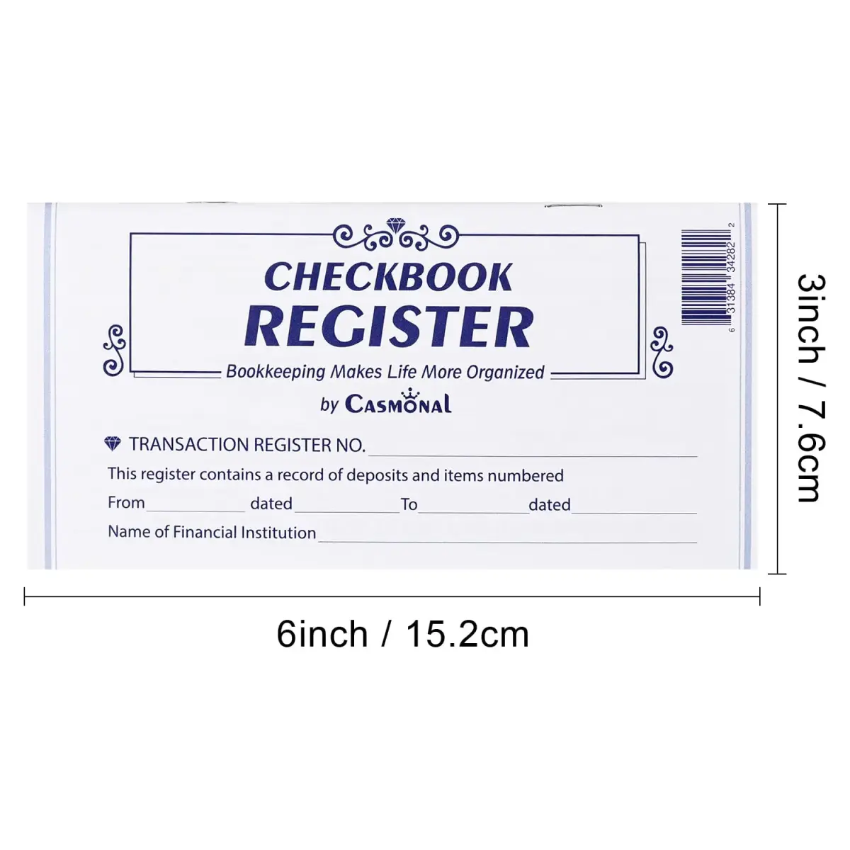 CASMONAL 32 Pack Check Registers | Blank Ledger Transaction Log Books for Small Businesses - view 5