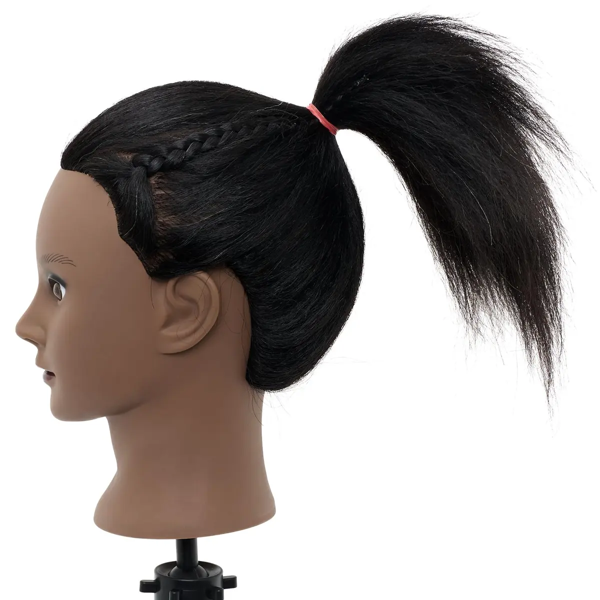 Neverland Beauty & Health 14-16 Inch Human Hair Mannequin Head with Stand & Clamp for Cosmetology Practice - view 7