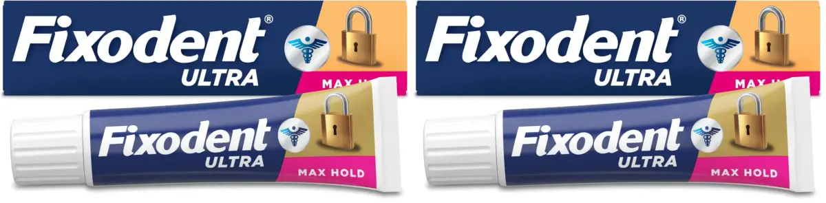 Fixodent Ultra Max Hold Denture Adhesive Cream 4.4 oz (124.7 g) | Strongest All-Day Hold for Secure Dentures - main product image