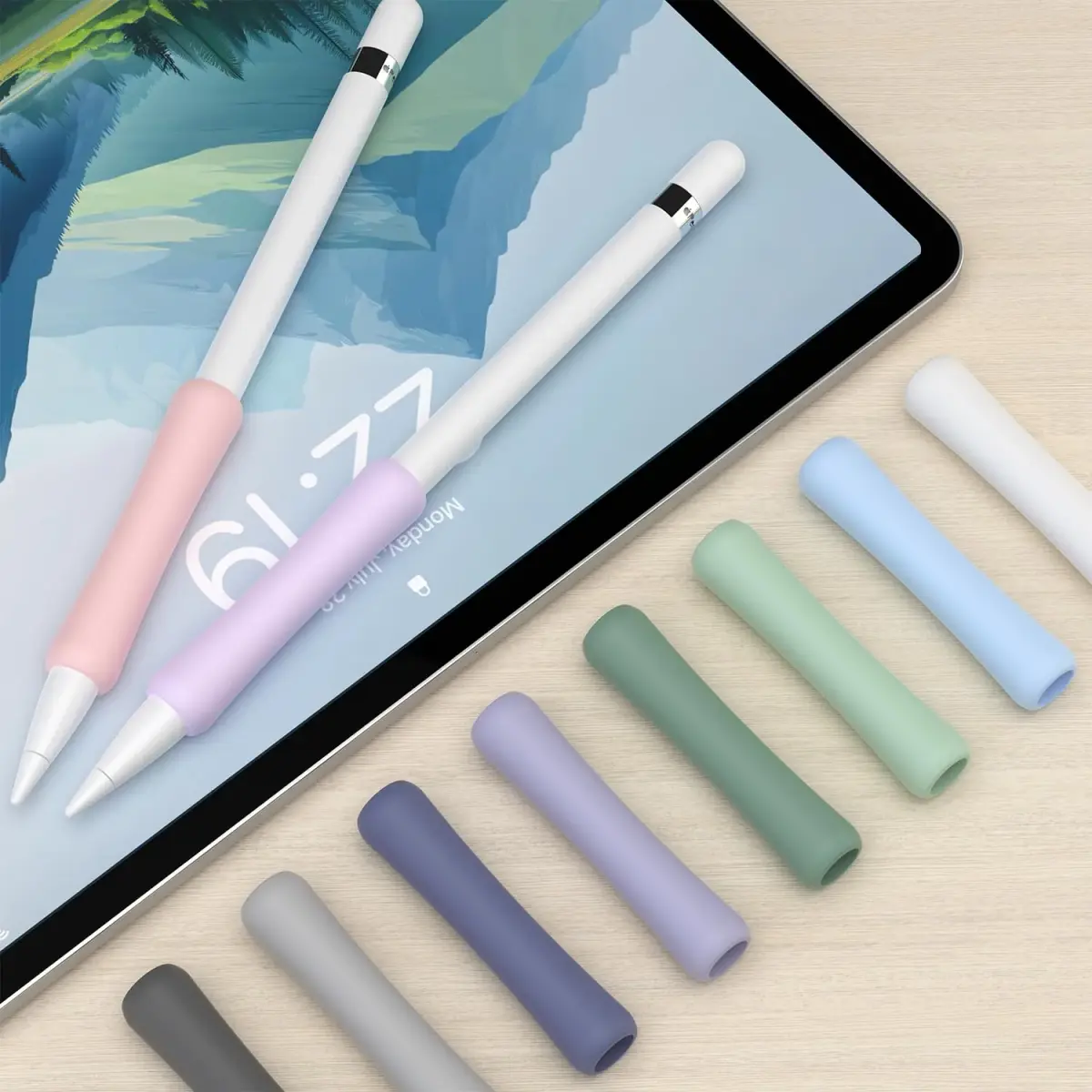FAFALITHIC 4 Pack Silicone Grip for Apple Pencil 1st Gen, Pro, USB-C | Ergonomic Design - view 3