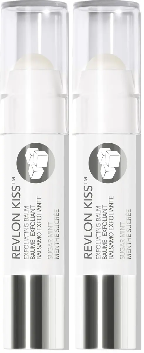 Revlon Kiss Sugar Scrub Exfoliating Lip Balm 0.09 oz Pack of 2 | 24H Hydration Mint - main product image