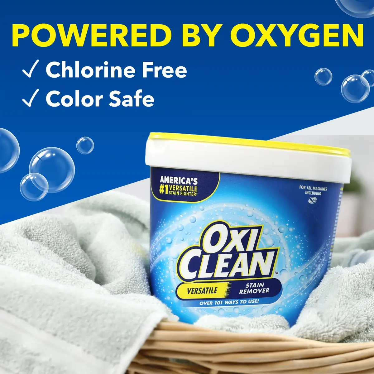 OxiClean Versatile Stain Remover Powder 5 lb (Pack of 2) | Oxygen-Powered Laundry & Home Cleaner - view 8