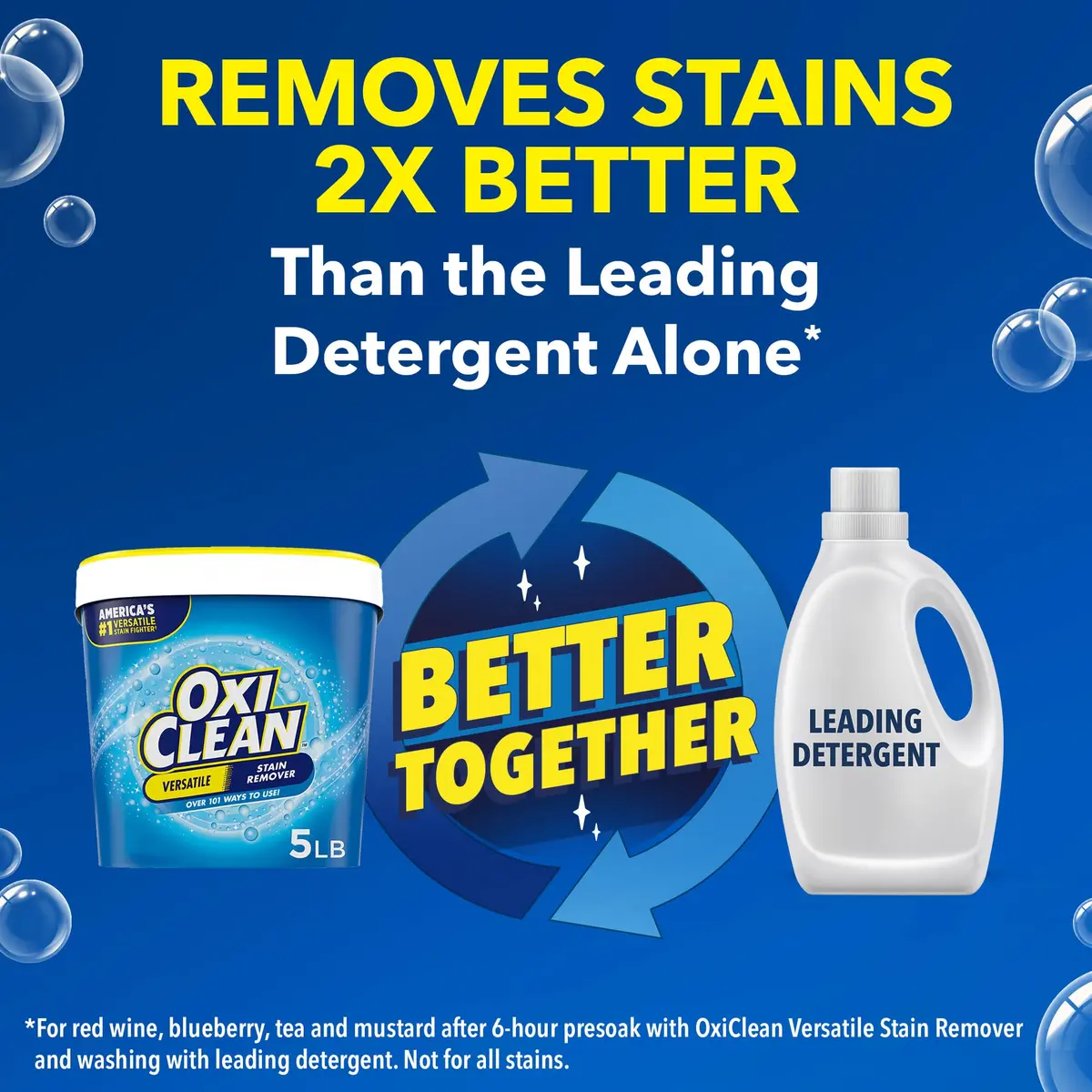 OxiClean Versatile Stain Remover Powder 5 lb (Pack of 2) | Oxygen-Powered Laundry & Home Cleaner - view 3