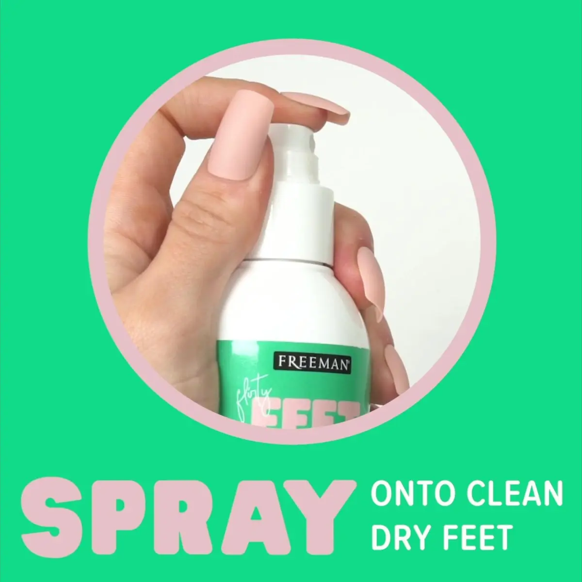 Freeman Flirty Feet Coconut & Aloe Foot Peeling Spray 236ml (8 fl.oz.) | Exfoliates Dead Skin for Soft Feet - view 5