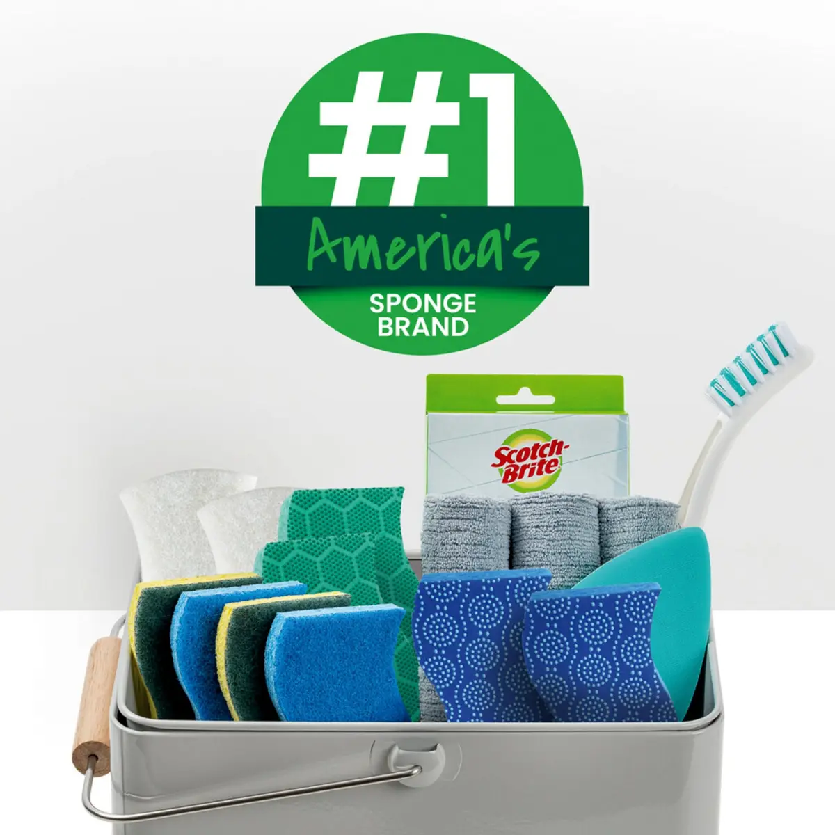 Scotch-Brite Zero Scratch Scrub Sponge, 12 Count (Pack of 2) | Cleans 3x Faster - view 5