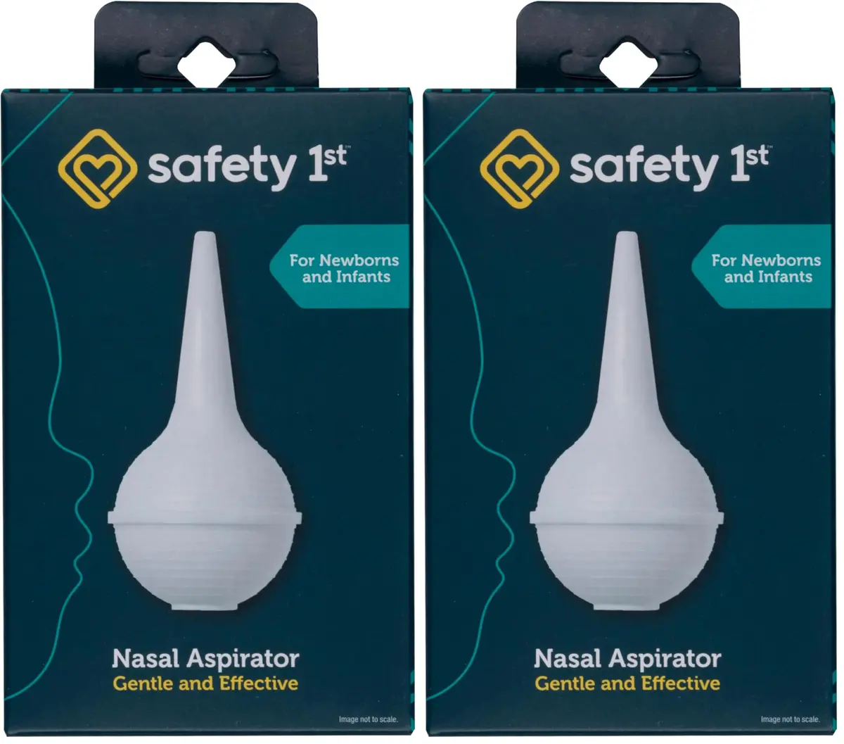 Safety 1st Nasal Aspirator, White, Pack of 2 | Gentle Suction for Clear Breathing - main product image