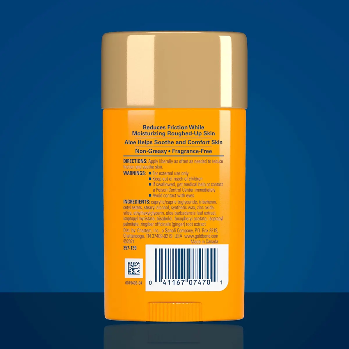 Gold Bond Friction Defense Stick with Aloe, 100g (3.5 oz) Pack of 2 | Prevents Chafing & Soothes Skin - view 3
