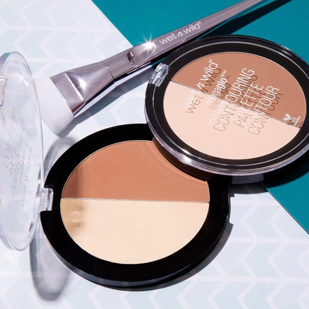 wet n wild MegaGlo Contour Palette Dulce De Leche 2 Count | Sculpted Face Contour & Highlight Kit - view 6