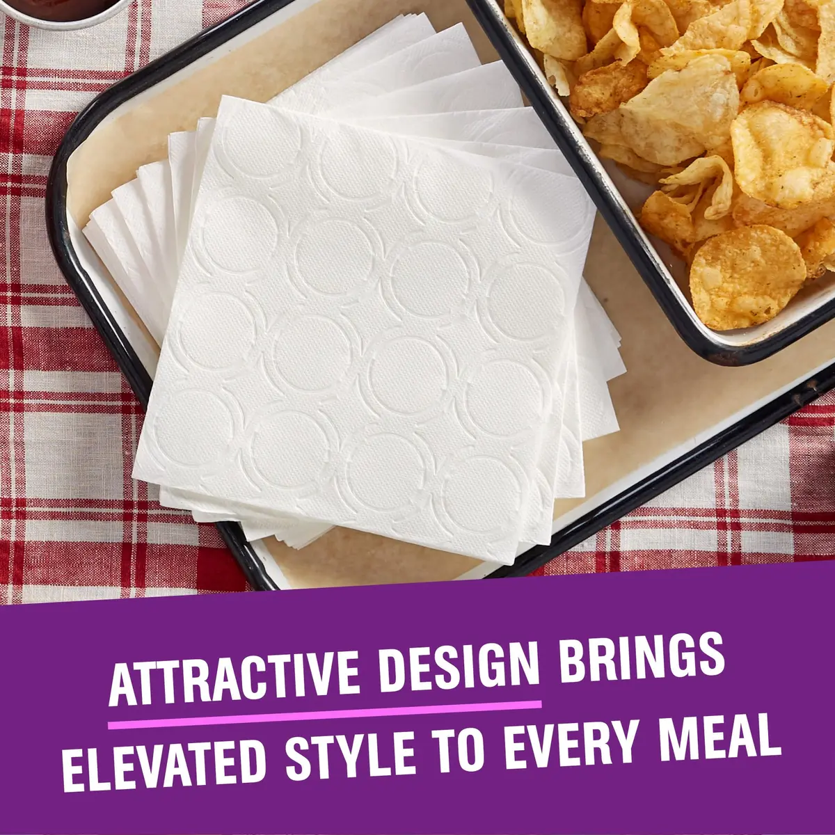 Vanity Fair Extra Absorbent Premium Paper Napkins 320 Count | Soft & Strong for Messy Meals - view 6