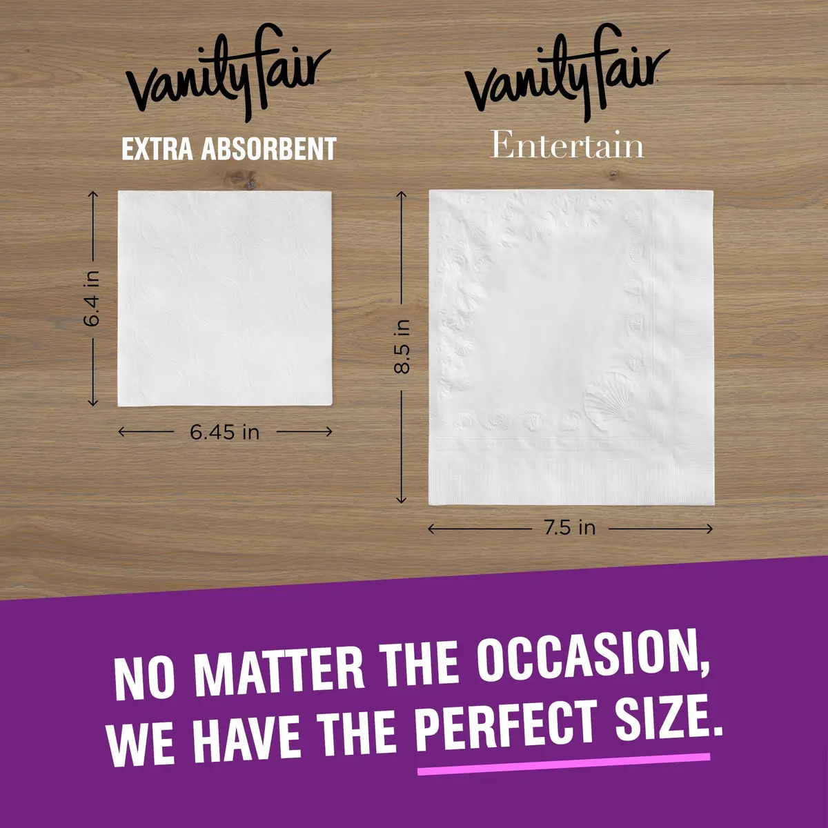 Vanity Fair Extra Absorbent Premium Paper Napkins 320 Count | Soft & Strong for Messy Meals - view 4