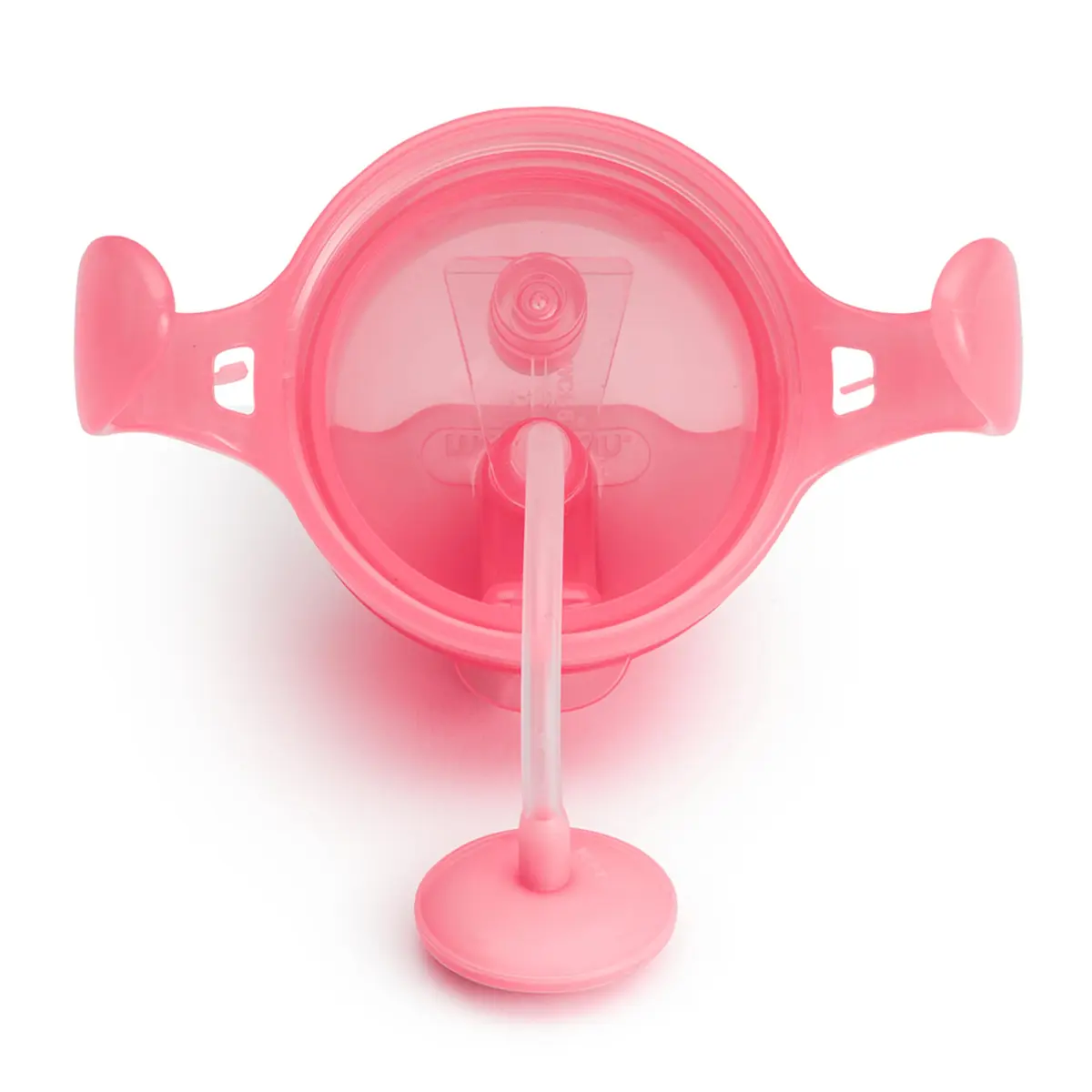 Munchkin Sippy Cup 7 Ounce | Weighted Straw & Leak-Proof | For 6+ Months | Pink | Transition Handles - view 5