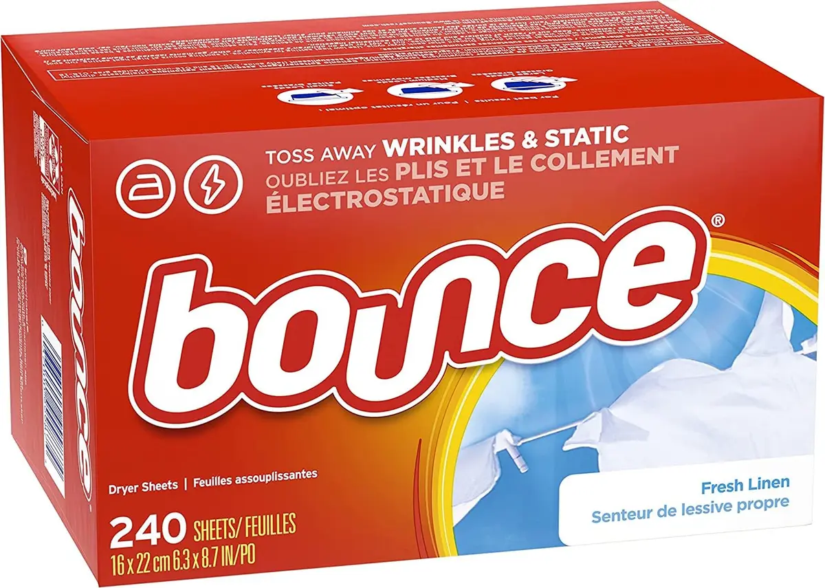 Bounce Fabric Softener Sheets Fresh Linen Scent 480 Count (2.2 kg / 4.8 lb) | Controls Static Cling & Reduces Wrinkles - view 7