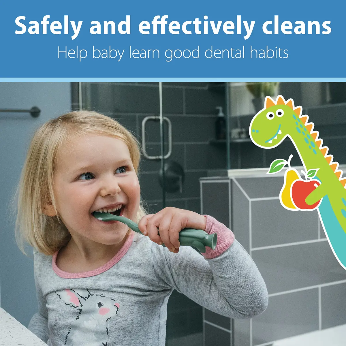 Dr. Brown's Fluoride-Free Baby Toothpaste 40g | Infant & Toddler Oral Care, Apple Pear, 2-Pack - view 5