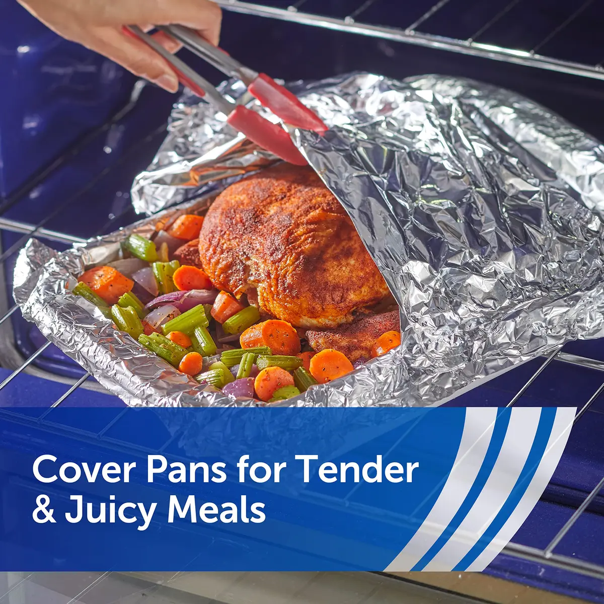 Reynolds Heavy Duty Aluminum Foil Roll 12 Inches Wide, 260 Sq. Ft. Total (Pack of 2) | Strong, Durable Foil for Grilling & Roasting - view 8