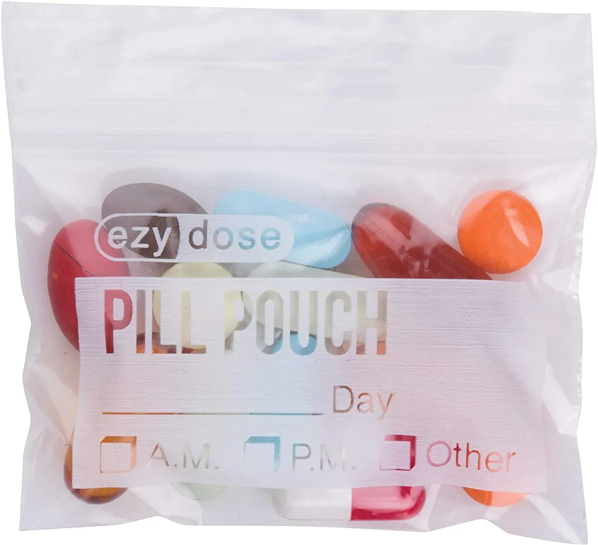 EZY DOSE Disposable Pill Pouches 100 Count (Pack of 2) | Clear Polyethylene Travel Bags - view 3