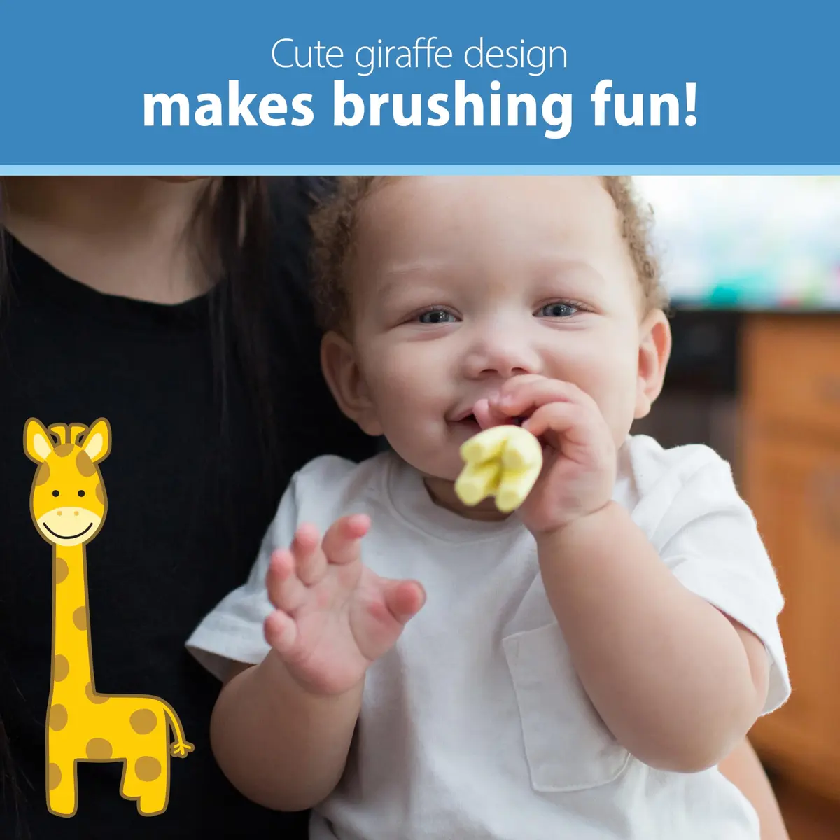 Dr. Brown's Infant-to-Toddler Training Toothbrush Soft Giraffe 2-Pack | BPA-Free for Ages 0-3 Years - view 7