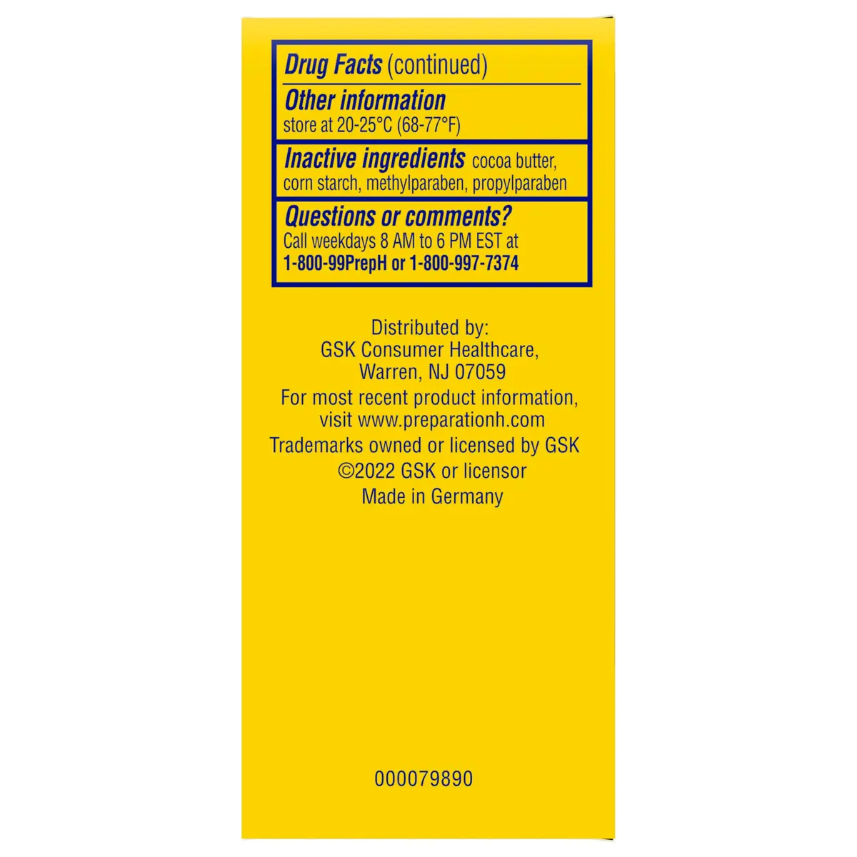 Preparation H Hemorrhoid Suppositories for Itching and Discomfort Relief - 24 Count (Pack of 2) | Doctor Recommended for Internal Hemorrhoids - view 8