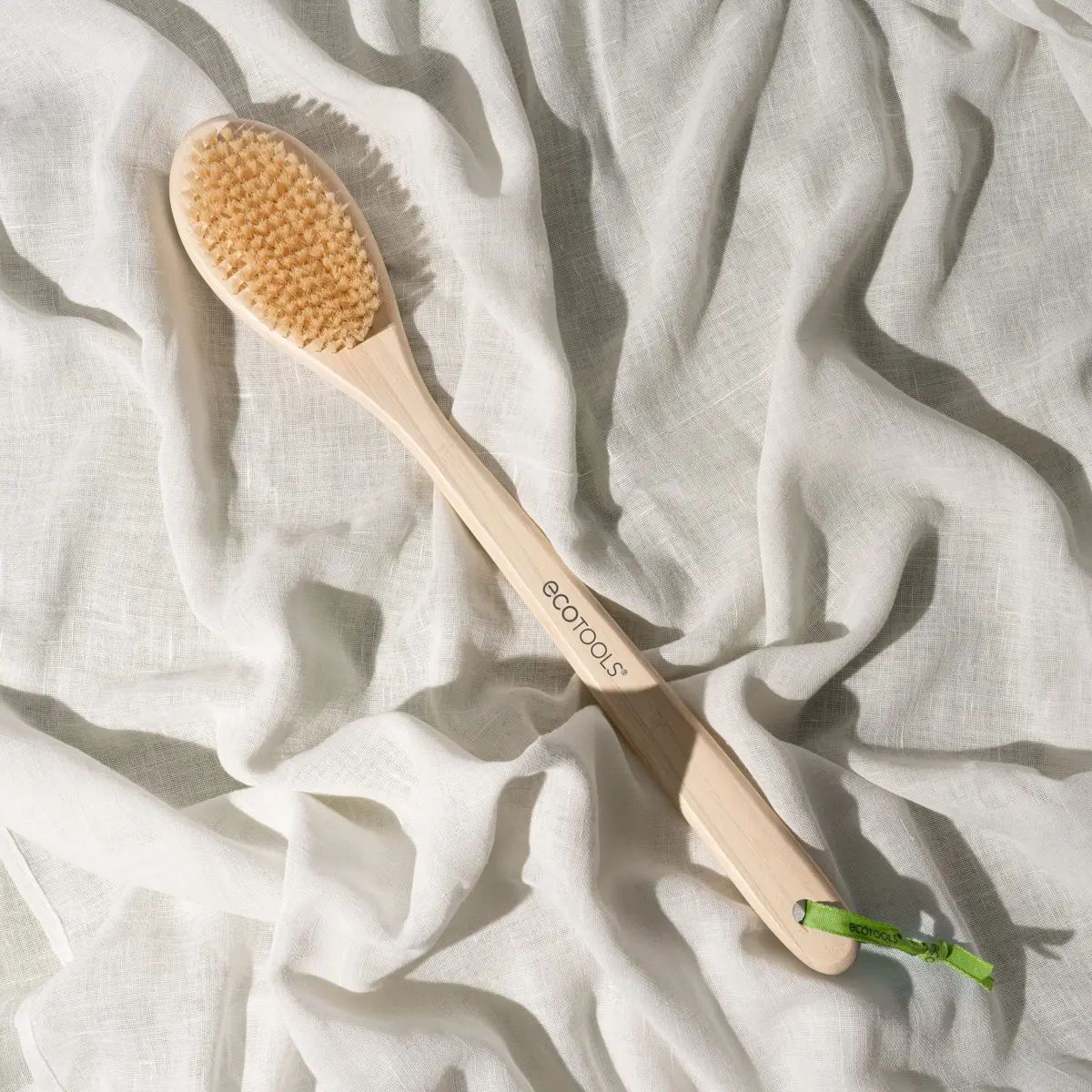 EcoTools Bristle Bath Brush with Long Bamboo Handle | Gentle Exfoliation for Back & Body (2-Pack) - view 8