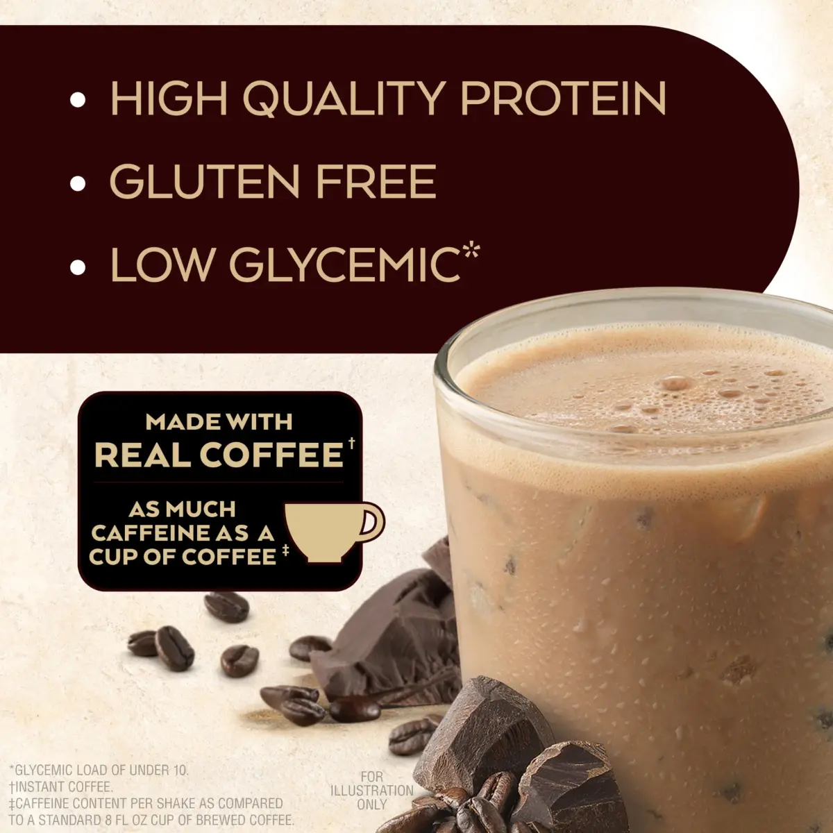 Atkins Mocha Latte Iced Coffee Protein Shake, 15g Protein, 4g Net Carb, 1g Sugar, 24-Pack (325ml (11 fl oz) each) - view 3