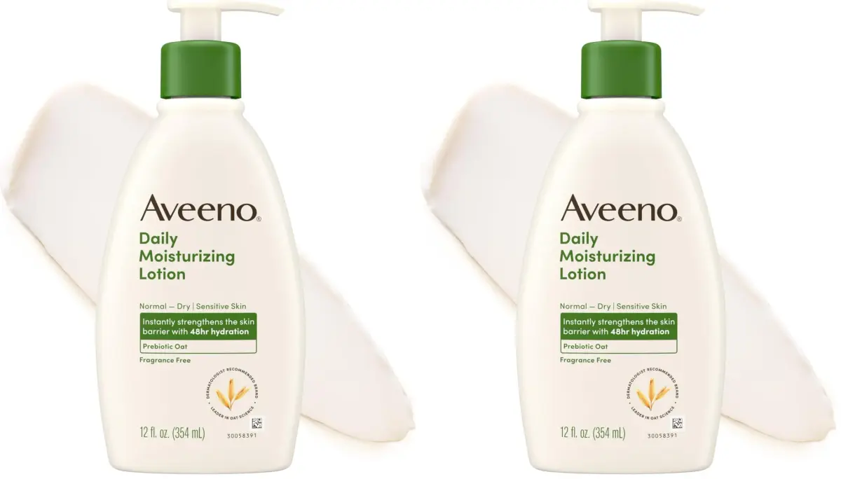 Aveeno Daily Moisturizing Fragrance-Free Body Lotion, 12 fl oz (Pack of 2) - main product image