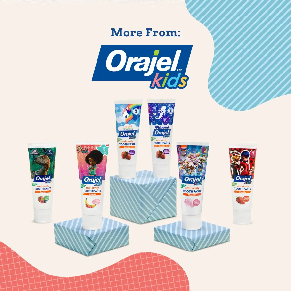 Orajel Kids Paw Patrol Fruity Bubble Fluoride Toothpaste 167ml (5.6oz) | Cavity Protection for Ages 2-10 - view 8