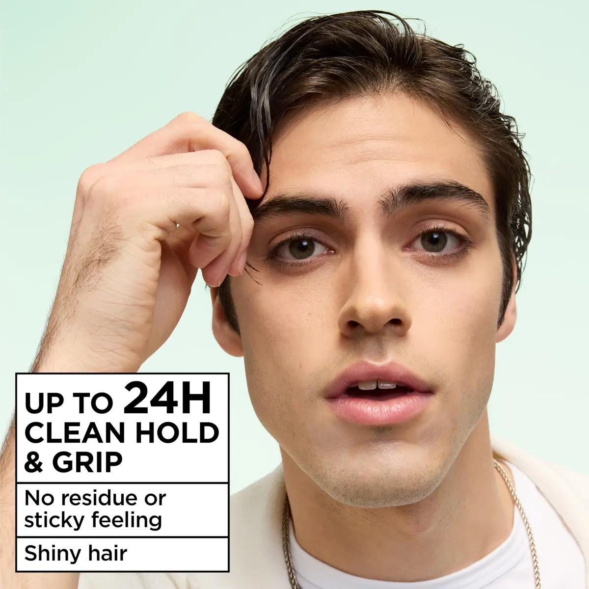 Garnier Fructis Pure Clean Styling Hair Gel Extra Strong Hold 24HRs 402ml (13.6 fl oz) | Non-Flaking, Non-Sticky Formula with Aloe - view 3