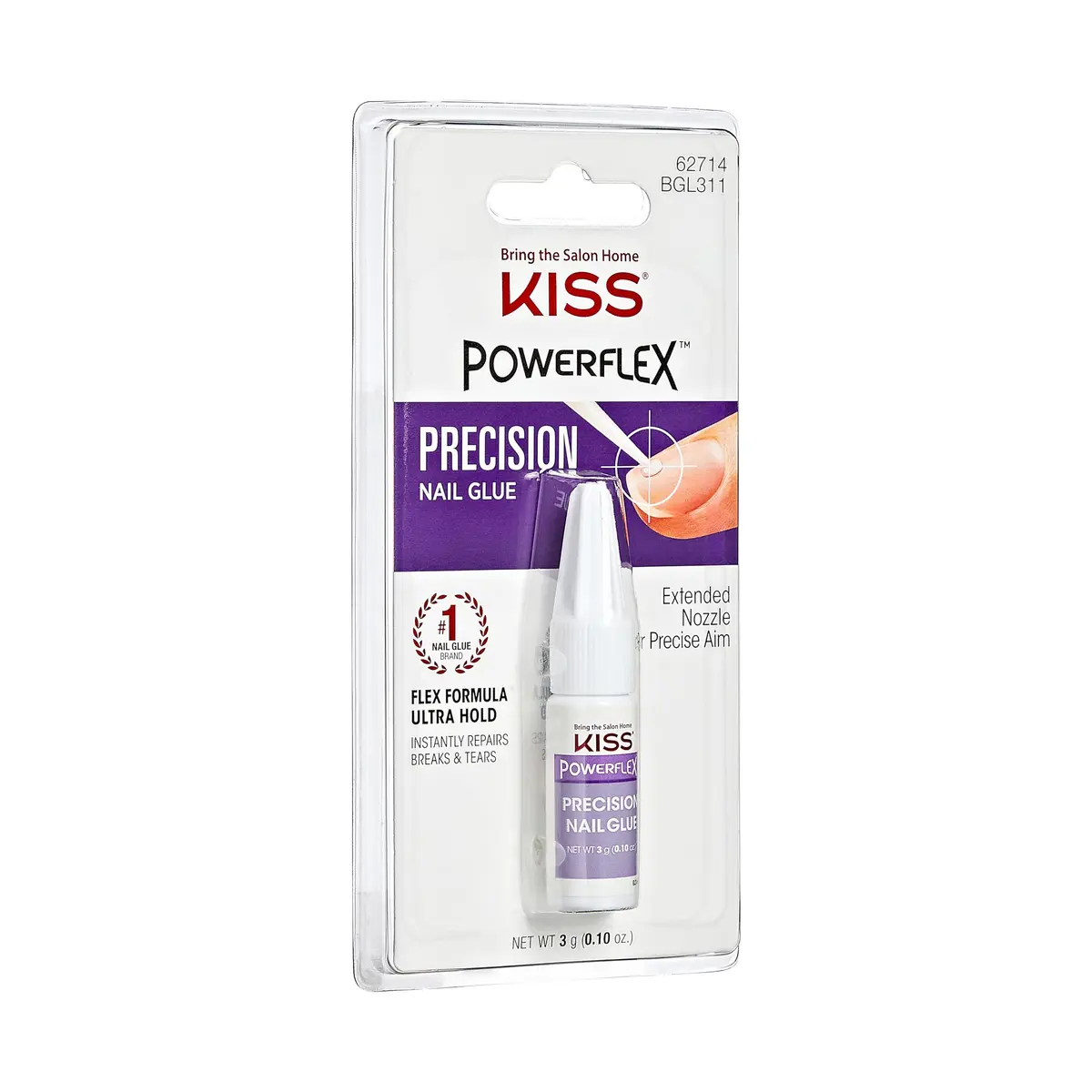 KISS Powerflex Precision Nail Glue 0.10 Oz (Pack of 2) | Bonds Artificial Nails Instantly - view 2