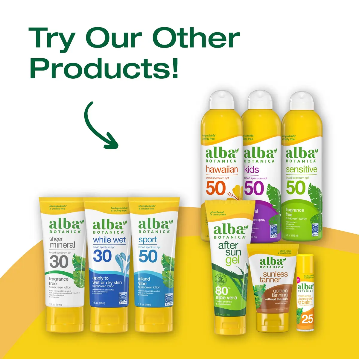 Alba Botanica Sensitive Fragrance-Free Sunscreen Spray SPF 50 354ml (12 fl. oz.) | Broad Spectrum Water Resistant - view 5