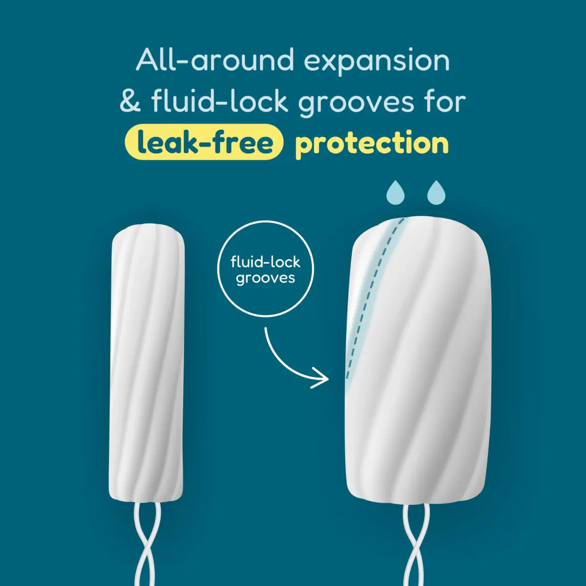 o.b. Tampons Super Plus Non-Applicator Unscented 80 Count (40 Count x 2) | Reliable Heavy-Flow Protection - view 4