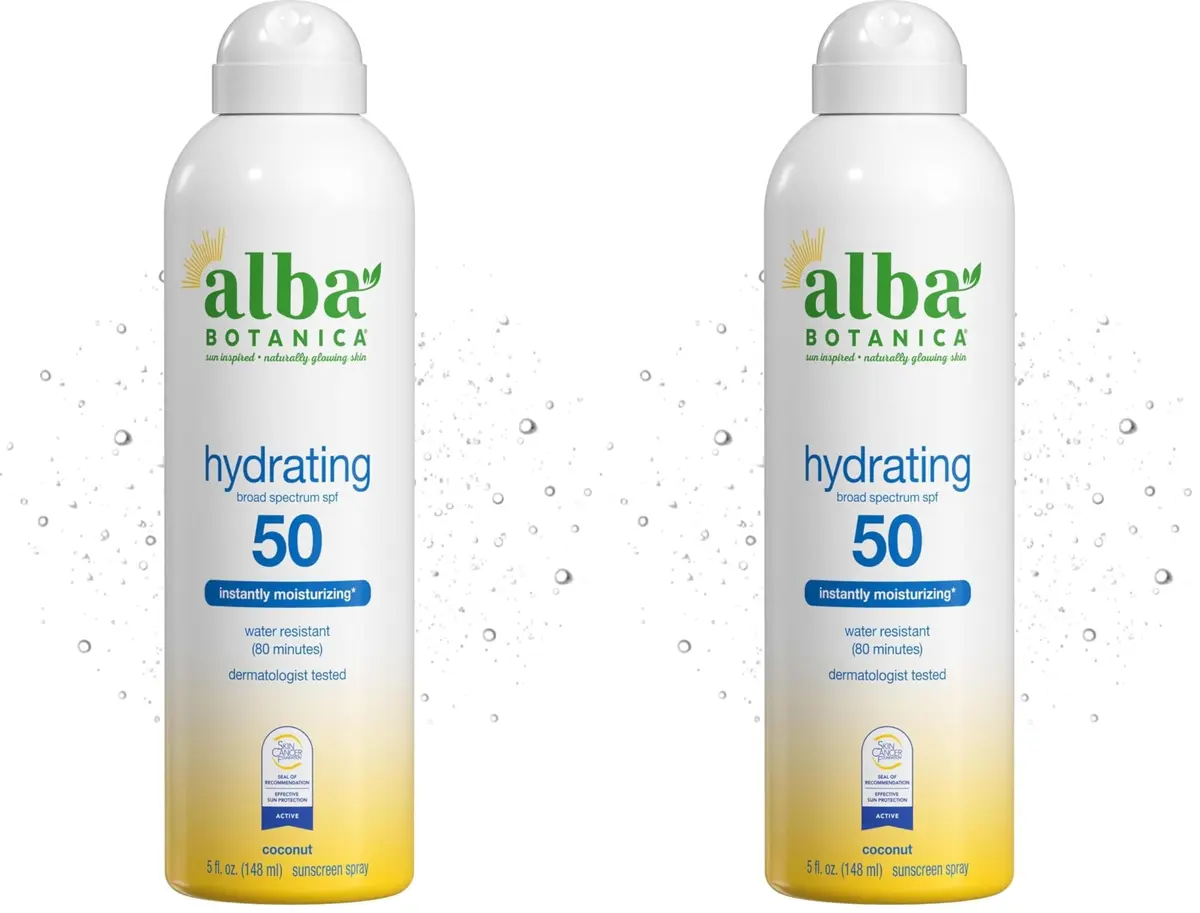Alba Botanica Hawaiian Coconut SPF 50 Sunscreen Spray 312ml (10 fl. oz.) | Broad Spectrum UVA/UVB Protection - main product image