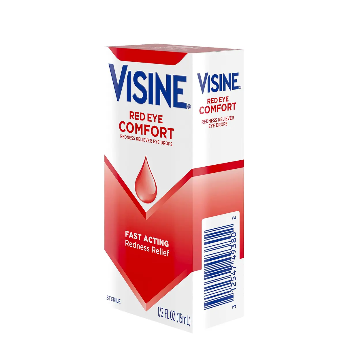Visine Red Eye Comfort Redness Relief Eye Drops 2 Pack | Fast-Acting 0.05% Tetrahydrozoline for Minor Eye Irritation - view 7