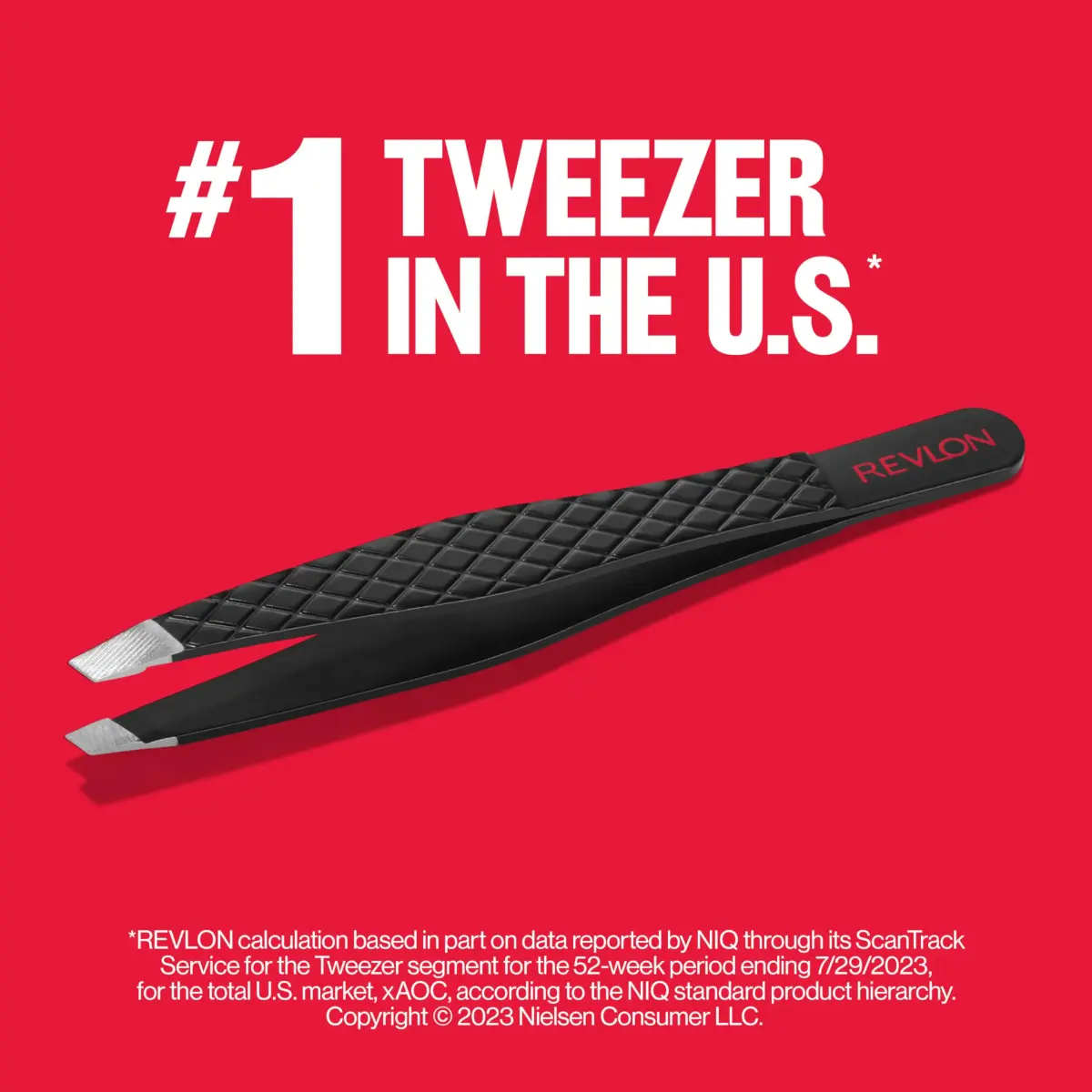 REVLON Expert Slant Tip Tweezer, Stainless Steel | Pack of 2 | 4.5 cm (1.9 in) - view 4