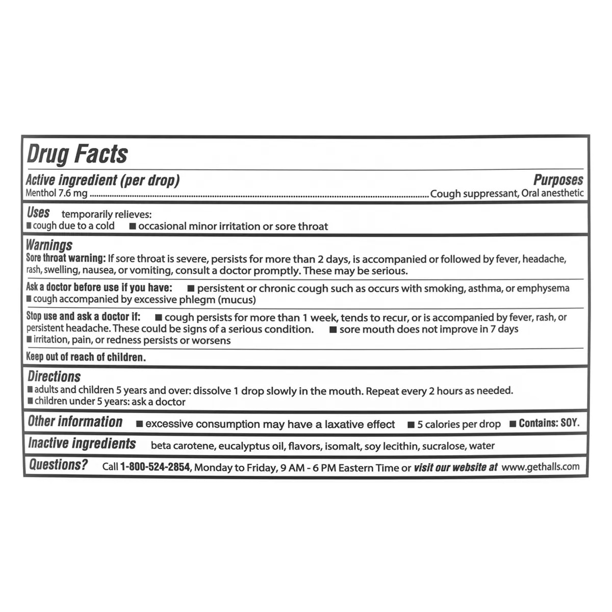Halls Relief Honey Lemon Sugar Free Cough Drops 180 Drops (Pack of 2) | Soothes Sore Throats & Relieves Coughs - view 7