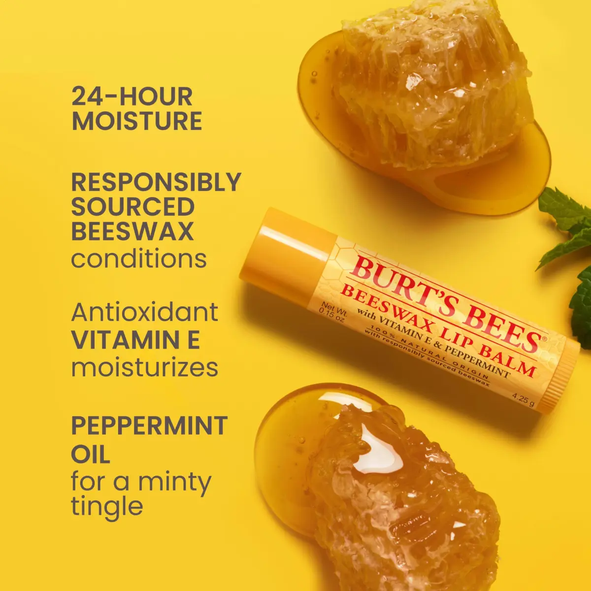 Burt's Bees Original Beeswax Lip Balm 2 Count Pack | Natural Conditioning Lip Treatment - view 2