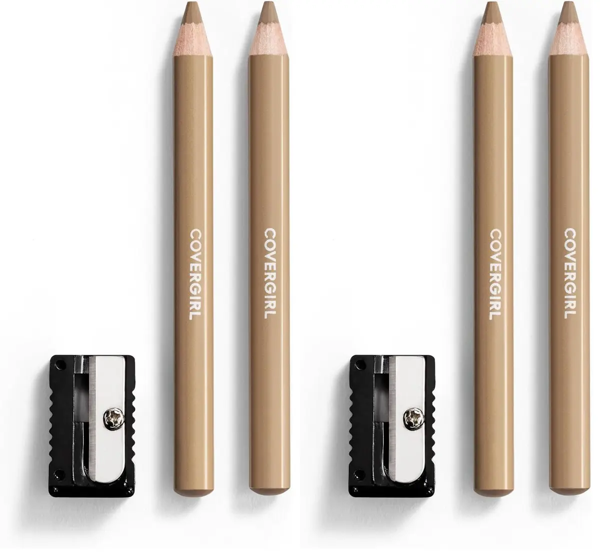 COVERGIRL Easy Breezy Brow Fill + Define Brow Pencil 1 Count (Pack of 2) Long-Lasting, Deep Pigmented, Blendable Formula - main product image
